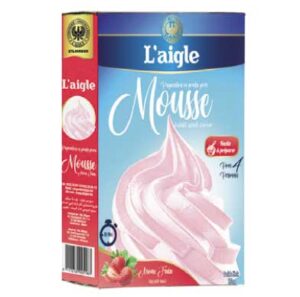 Préparation mousse fraise